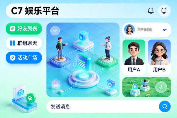 C7娱乐平台虚拟社交与互动社区功能场景截图