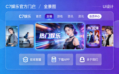 C7娱乐官方门户全景图 - 展示全能在线娱乐门户界面